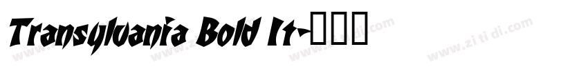 Transylvania Bold It字体转换